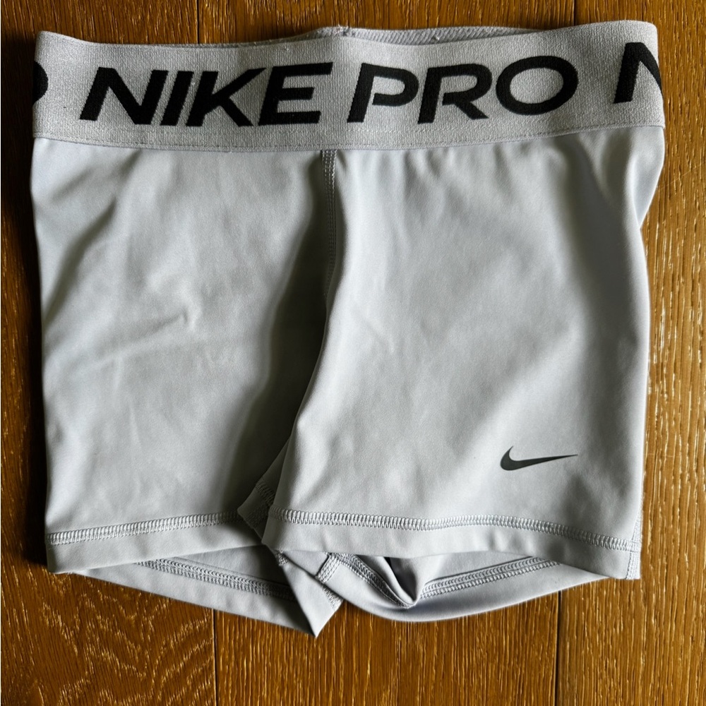 Nike Pro Light Gray Training Shorts